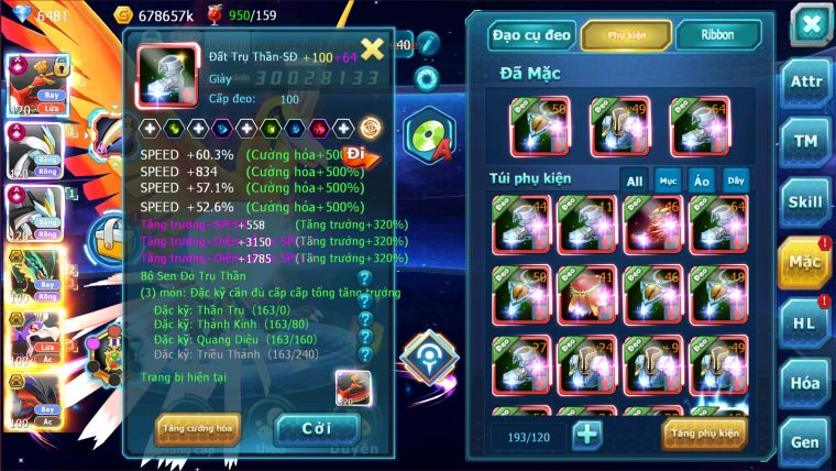 MÃ : #TTS1784 - SV 1165- TOP8-V15- HOOH WB CH DYNAAXM RAY  BC DRAK HOOH BC  QUÁ NGON