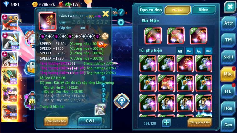MÃ : #TTS1784 - SV 1165- TOP8-V15- HOOH WB CH DYNAAXM RAY  BC DRAK HOOH BC  QUÁ NGON