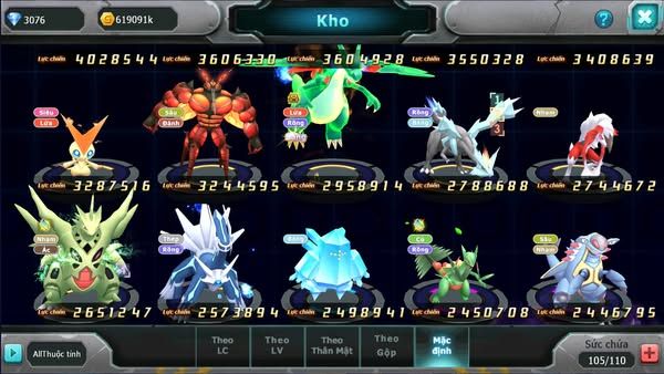 MÃ : #TTS1791 - SV1189 - TOP 37 -V5- HOOH DYNAMAX BUILD LỆCH  UNVOA CẶP LATI 2 TEAM NGON