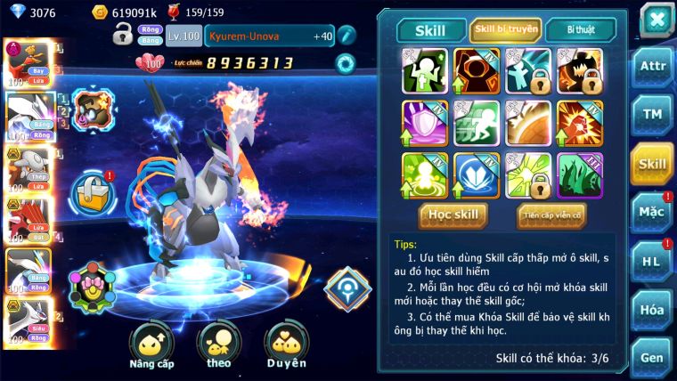 MÃ : #TTS1791 - SV1189 - TOP 37 -V5- HOOH DYNAMAX BUILD LỆCH  UNVOA CẶP LATI 2 TEAM NGON