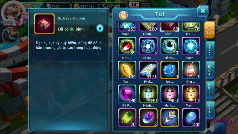 MÃ : #TTS1791 - SV1189 - TOP 37 -V5- HOOH DYNAMAX BUILD LỆCH  UNVOA CẶP LATI 2 TEAM NGON
