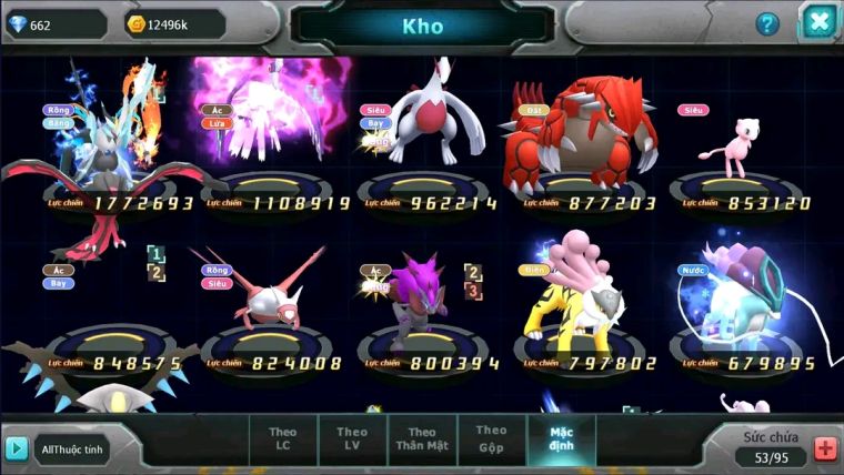 MÃ : #TTS1800 - SV 1646 - TOP16 - V9 -UNVOA DRAK HÔH LUGIA  GROUDON  QUÁ NGON