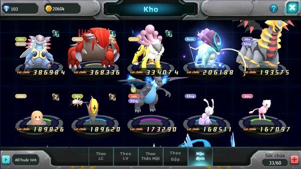 MÃ : #TTS1806 - SV 1691 - TOP37 V4- AMDO RAIKOU GROUDON ĐUA TOP NGON