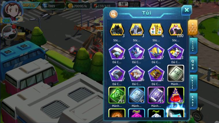 MÃ : #TTS1805 - SV1491 - TOP8 TÍCH LIÊN - 900 SAHCS- V15 - CẶP ZEVIL BÁ CHỦ LC SUPER KHỦNG- HÔH CH  DYNAMAX  3 TEAM NGỌT SỚT