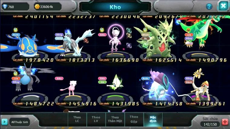 MÃ : #TTS1824 - SV1571 - HOOH BC LUGIA BC UNVOA  WB QUÁ NGON V10