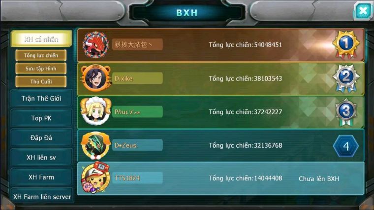 MÃ : #TTS1824 - SV1571 - HOOH BC LUGIA BC UNVOA  WB QUÁ NGON V10