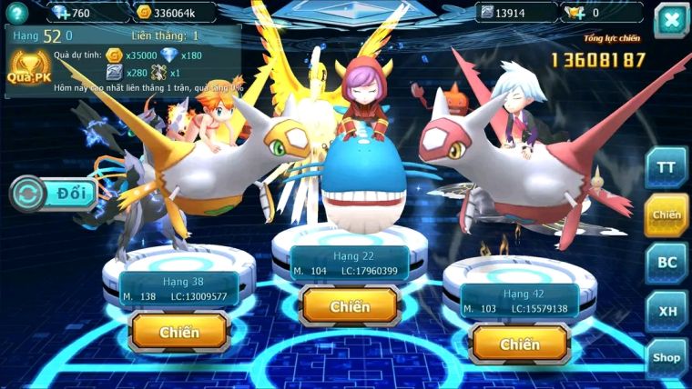 MÃ : #TTS1824 - SV1571 - HOOH BC LUGIA BC UNVOA  WB QUÁ NGON V10