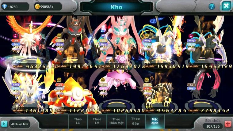 MÃ : #tTS1828 - SV1267- TOP 5 ( LỖI BXHLC) V16 - HOOH CH DYNAAMX  CẶP ZYGARDE BÁ CHỦ UNVOA BW QUÁ ĐỈNH