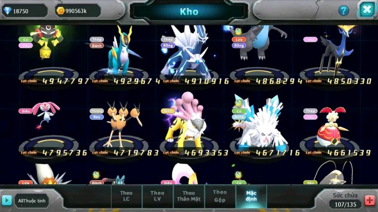 MÃ : #tTS1828 - SV1267- TOP 5 ( LỖI BXHLC) V16 - HOOH CH DYNAAMX  CẶP ZYGARDE BÁ CHỦ UNVOA BW QUÁ ĐỈNH