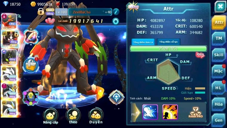 MÃ : #tTS1828 - SV1267- TOP 5 ( LỖI BXHLC) V16 - HOOH CH DYNAAMX  CẶP ZYGARDE BÁ CHỦ UNVOA BW QUÁ ĐỈNH