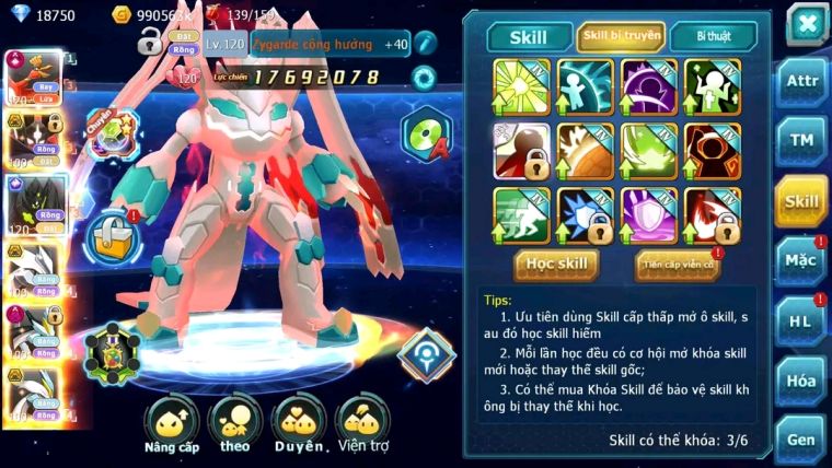 MÃ : #tTS1828 - SV1267- TOP 5 ( LỖI BXHLC) V16 - HOOH CH DYNAAMX  CẶP ZYGARDE BÁ CHỦ UNVOA BW QUÁ ĐỈNH