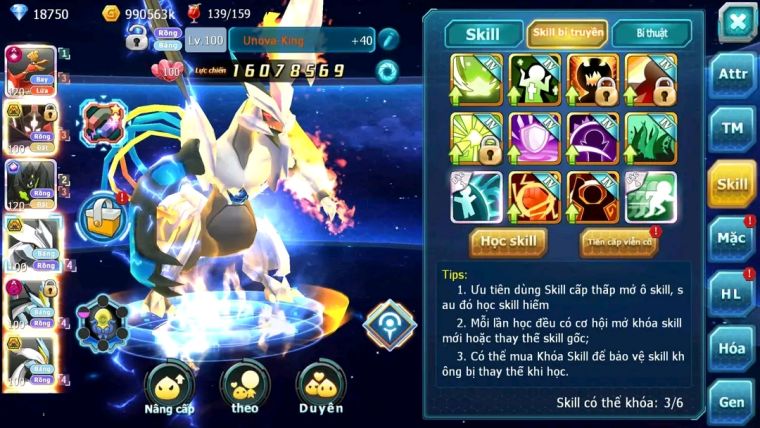 MÃ : #tTS1828 - SV1267- TOP 5 ( LỖI BXHLC) V16 - HOOH CH DYNAAMX  CẶP ZYGARDE BÁ CHỦ UNVOA BW QUÁ ĐỈNH