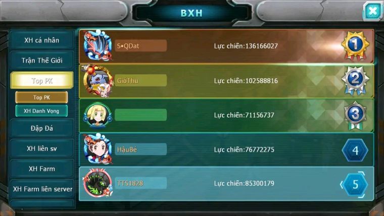 MÃ : #tTS1828 - SV1267- TOP 5 ( LỖI BXHLC) V16 - HOOH CH DYNAAMX  CẶP ZYGARDE BÁ CHỦ UNVOA BW QUÁ ĐỈNH