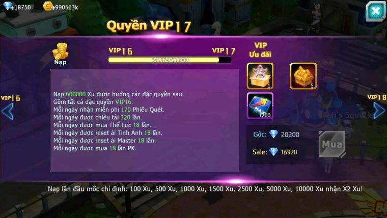MÃ : #tTS1828 - SV1267- TOP 5 ( LỖI BXHLC) V16 - HOOH CH DYNAAMX  CẶP ZYGARDE BÁ CHỦ UNVOA BW QUÁ ĐỈNH