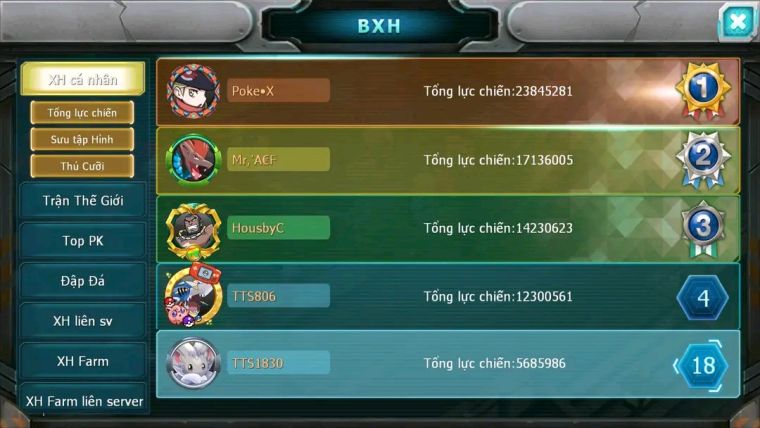MÃ :#TTS1830 - SV1623 - TOP16-  V10 - HOOH BC UNVOA THẦN GIÓ BC..