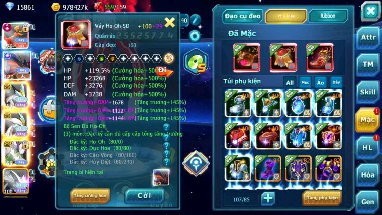 MÃ : #TTS1836 - SV 996 - TOP6PK - V12 - 1K2 SÁCH -HOOH CH DYNAMAX FULL SS- TCN MAX  - YVETAL BUILD DAME SÉT HH CỰC CHẤT 3 TEAM MẠNH
