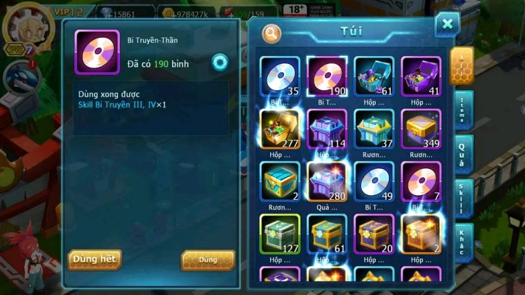 MÃ : #TTS1836 - SV 996 - TOP6PK - V12 - 1K2 SÁCH -HOOH CH DYNAMAX FULL SS- TCN MAX  - YVETAL BUILD DAME SÉT HH CỰC CHẤT 3 TEAM MẠNH