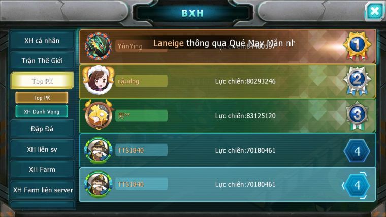 MÃ: #TTS1840 - SV1498 - TOP4 - Top 4-6 CHAM ALL HOOH CH DYNAMAX CS KHỦNG YVETAL ECHO KORAIDON BC FULL ĐC DRAK HH BC QUÁ NGON AE