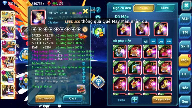 MÃ : #TTS1848 - SV 1386 - TOP2 - CẶP CHÓ ETERNATUS DYNAMAX - HOOH CH  CẶP ZEVIL BC QUÁ NGON