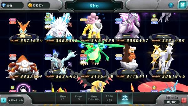 MÃ: #TTS1856 - SV 1249 - TOP41 - HOOH CH DYNAMAX CẶP CÁ BC  THẦN GIÓ BC  MEW GIÁP BC CẶP LATI BC NGỌT CHO AE