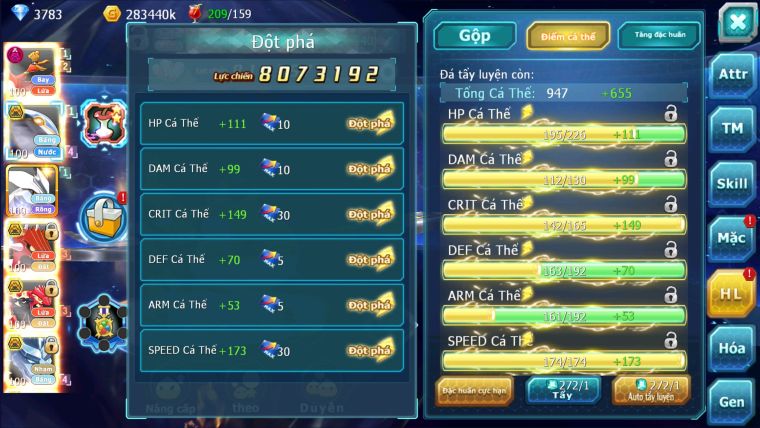 MÃ : #TTS1876 - SV 1534- V12 - HOOH DYNAMAX CẶP CÁ BC  UNVOA CẶP LATI BC CẶP QVLD BC QUÁ NGON