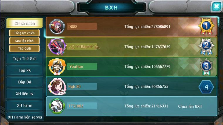 MÃ:  #TTS1882 - SV1359 - HOOH DYNAMAX UNVOA WB BC MEW GIÁP BC QVBC BC  QVLD THẦN GIÓ QUÁ NGON