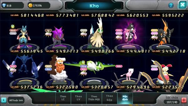 MÃ : #TTS1909 - SV1 - TOP4 ALL WHITE CH DYNAMAX HOOH BC DIANCIE DYNAMAX BLACK BC NHIỀU PET HT ĐỘC LẠ