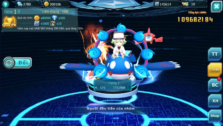 MÃ : #TTS1908 - SV 1046 - TOP1 ALL - 2K2 SÁCH- -PALKIA CỘNG HƯỞNG - HOOH CH DYNAAMX  DIANCIE CH DYNAMAX  YVETAL BC ĐÃ CHUẨN BỊ SẴN CHO ĐẠO CỤ LÊN CỘNG HƯỞNG 3 TEAM NGON