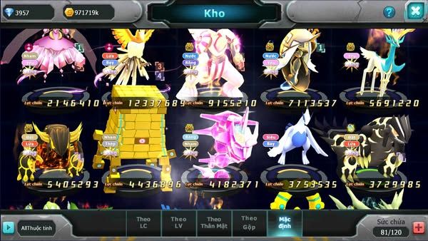 MÃ : #TTS1905 - SV 1162- TOP40 - V13- DIANCIE  CH DYNAAMX  HOOH DYNAMAX PALKIA BC  3 TEAM CỰC NGON CHO AE