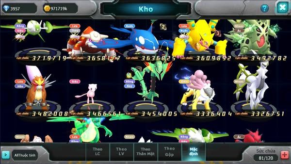MÃ : #TTS1905 - SV 1162- TOP40 - V13- DIANCIE  CH DYNAAMX  HOOH DYNAMAX PALKIA BC  3 TEAM CỰC NGON CHO AE