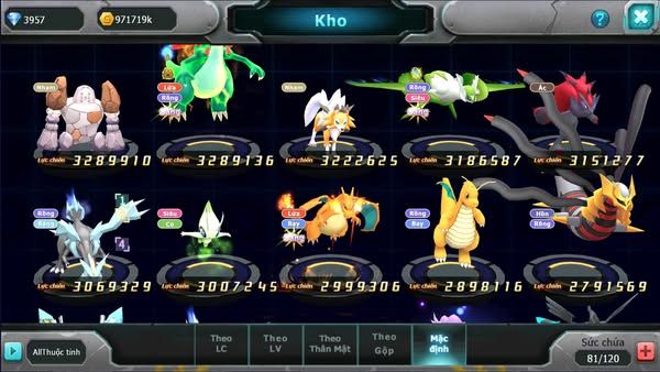 MÃ : #TTS1905 - SV 1162- TOP40 - V13- DIANCIE  CH DYNAAMX  HOOH DYNAMAX PALKIA BC  3 TEAM CỰC NGON CHO AE