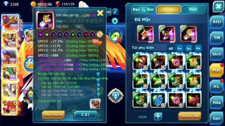 MÃ : #TTS1915 - SV 1275 - TOP8 - V15- HOOH CH DYNAMAX YVETAL CH VUA KHIÊN BC BUILD QUÁ HAY