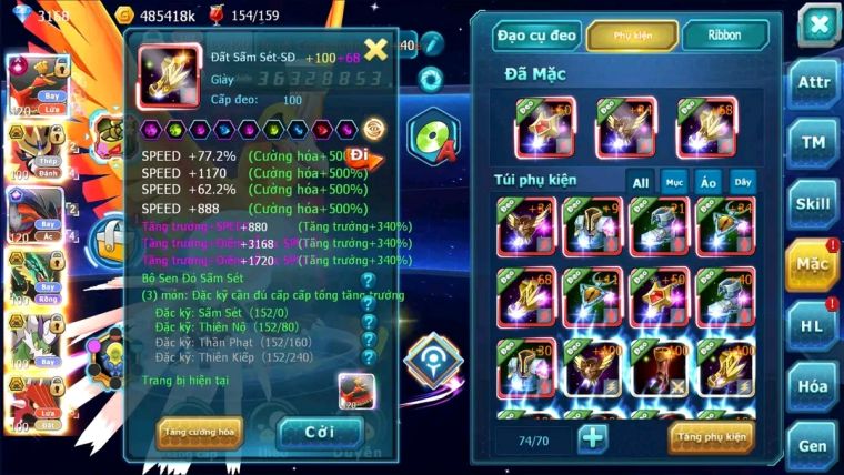 MÃ : #TTS1915 - SV 1275 - TOP8 - V15- HOOH CH DYNAMAX YVETAL CH VUA KHIÊN BC BUILD QUÁ HAY