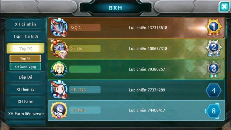 MÃ : #TTS1915 - SV 1275 - TOP8 - V15- HOOH CH DYNAMAX YVETAL CH VUA KHIÊN BC BUILD QUÁ HAY