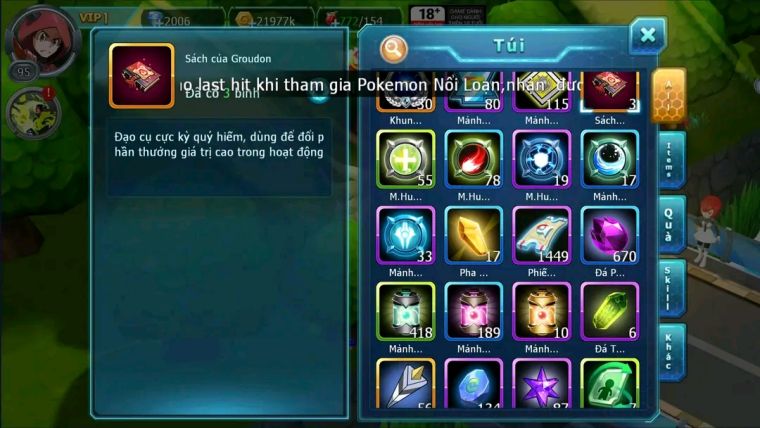 MÃ : #TTS1922- SV1193- UNVOA QVLD BC  DRAK HOOH DIANCIE  GROUDON SHADOW LUGIA QUÁ NGON