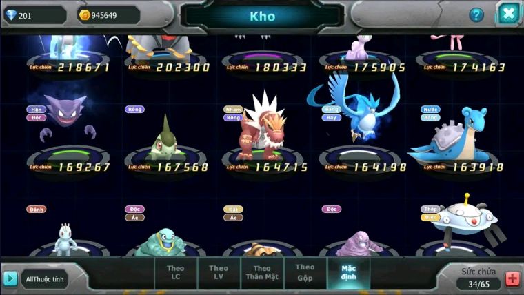 MÃ : #TTS1929 - SV 1691- TOP 48 - AMDLO RAIKOU GROUDON QUÁ NGON