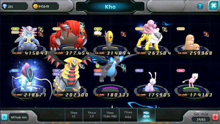 MÃ : #TTS1929 - SV 1691- TOP 48 - AMDLO RAIKOU GROUDON QUÁ NGON