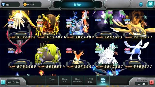 MÃ : #TTS1930 - SV1593 - TOP3 ALL -V11- HÔH BC QVLD BC SÉT HH-UNVOA KYOGRE BC QUÁ NGON ĐUA TOP