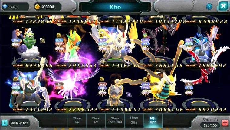 MÃ : #TTS1947 - SV244- TOP 22 - V12 580 SÁCH - HOOH PALKIA ECHO DYNAMAX DIANCIE DYNAMX CẶP CÁ BC 3 TEAM NGON
