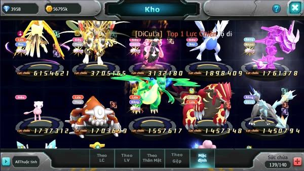 MÃ : #TTS2035 - SV 1146 - HOOH DYANAMX MEW GIÁP BC TAPU LELE BC NHIỀU PET HT TEAM QUÁ OK