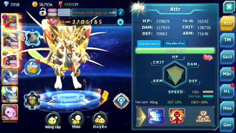 MÃ : #TTS2035 - SV 1146 - HOOH DYANAMX MEW GIÁP BC TAPU LELE BC NHIỀU PET HT TEAM QUÁ OK
