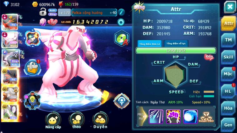 MÃ : #TTS2049 -SV1149 - TOP 5LC - V13 3 TEAM CỘNG HƯỞNG CỰC MẠNH FULL ĐỒ TRỤ HH SS NGON