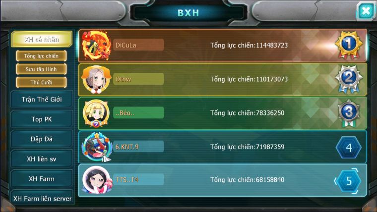 MÃ : #TTS2049 -SV1149 - TOP 5LC - V13 3 TEAM CỘNG HƯỞNG CỰC MẠNH FULL ĐỒ TRỤ HH SS NGON