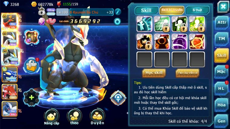 MÃ : #TTS2043 - SV 1215 - HOOH BC UNVOA WB BC KYOGRE QVLD  NGON LÀNH