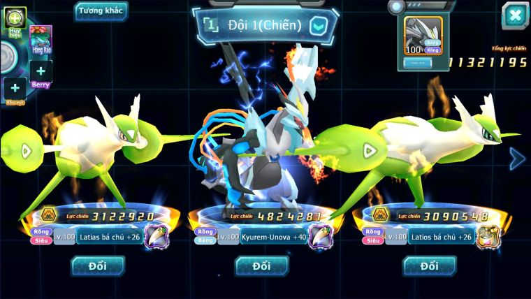 MÃ : #TTS2042 - SV 1420 -V6 - UNVOA  CẶP LATI BC HOOH LUGIA  GROUDON MEW GÁP