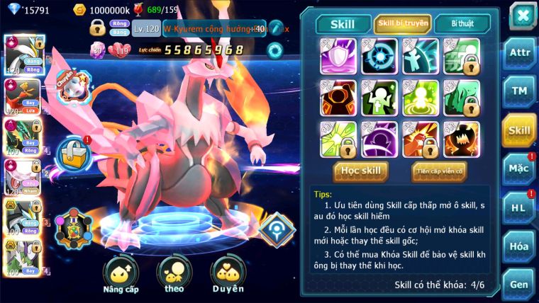 MÃ : #TTS2060 - SV276 - TOP2-4 - WHITE HOOH DIANCIE CỘNG HƯỞNG DYNAMAX RAY DYNAMAX  3 TEAM CỰC NGON CHO AE BUILD MAX CHUẨN CS CAO