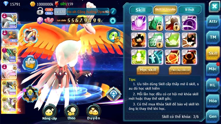 MÃ : #TTS2060 - SV276 - TOP2-4 - WHITE HOOH DIANCIE CỘNG HƯỞNG DYNAMAX RAY DYNAMAX  3 TEAM CỰC NGON CHO AE BUILD MAX CHUẨN CS CAO