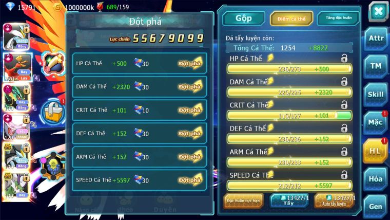 MÃ : #TTS2060 - SV276 - TOP2-4 - WHITE HOOH DIANCIE CỘNG HƯỞNG DYNAMAX RAY DYNAMAX  3 TEAM CỰC NGON CHO AE BUILD MAX CHUẨN CS CAO