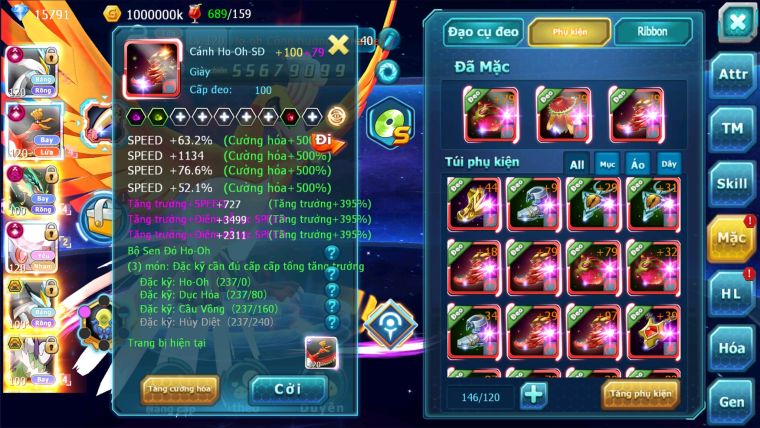 MÃ : #TTS2060 - SV276 - TOP2-4 - WHITE HOOH DIANCIE CỘNG HƯỞNG DYNAMAX RAY DYNAMAX  3 TEAM CỰC NGON CHO AE BUILD MAX CHUẨN CS CAO