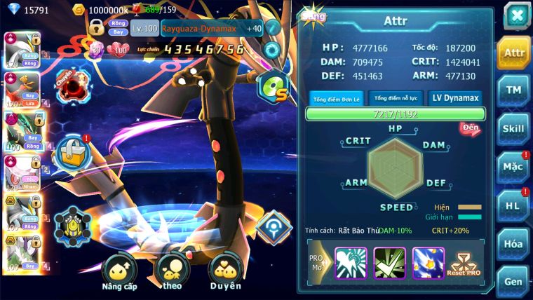 MÃ : #TTS2060 - SV276 - TOP2-4 - WHITE HOOH DIANCIE CỘNG HƯỞNG DYNAMAX RAY DYNAMAX  3 TEAM CỰC NGON CHO AE BUILD MAX CHUẨN CS CAO